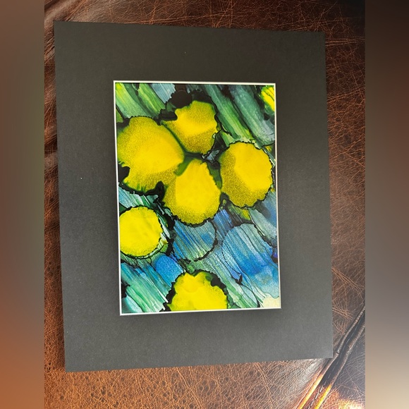 Hand crafted original abstract alcohol ink wall decor painting - Picture 11 of 13